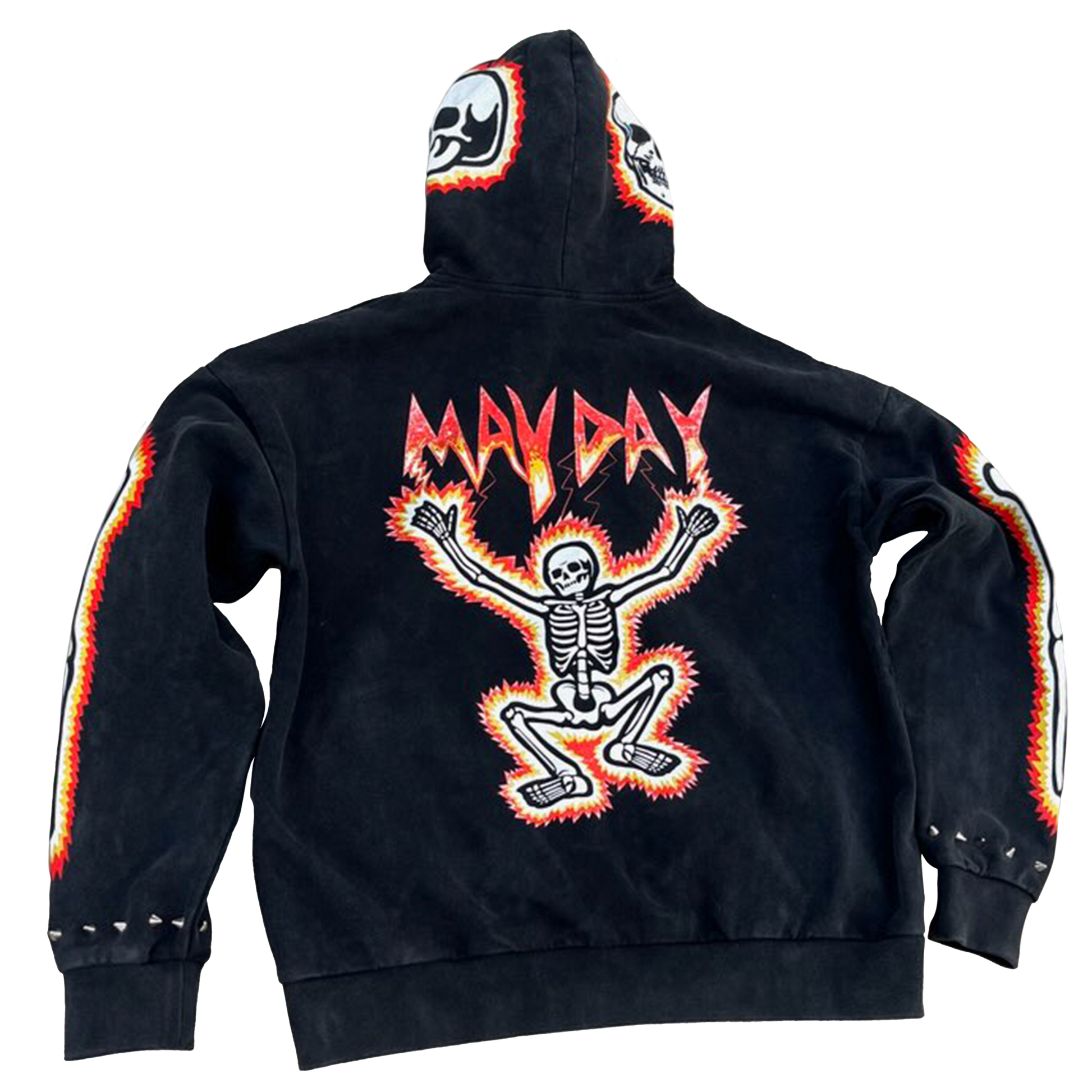 トップス L.G.B. dead or alive damage hoodie ALL SOULED OUT - SUN FADED HOODIE - SMOKY BLACK – DEAD ZONE
